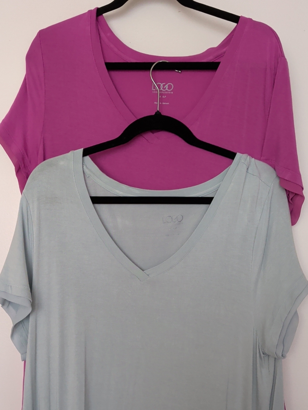 SetOf 2 Lori Goldstein LOGO Women’s V-Neck Tunic Tees